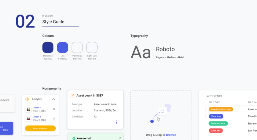 Comarch Asset Tracking Style Guide and Tokens